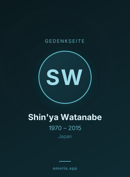 Gedenkportrait von Shin'ya Watanabe