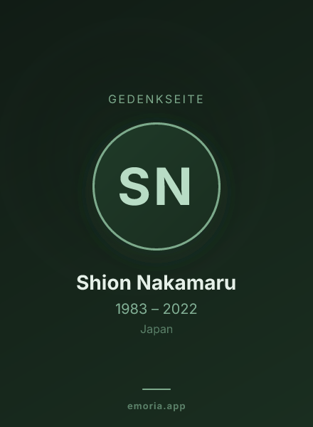 Gedenkportrait von Shion Nakamaru