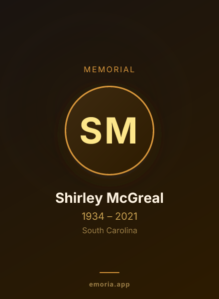 Memorial portrait of Shirley McGreal