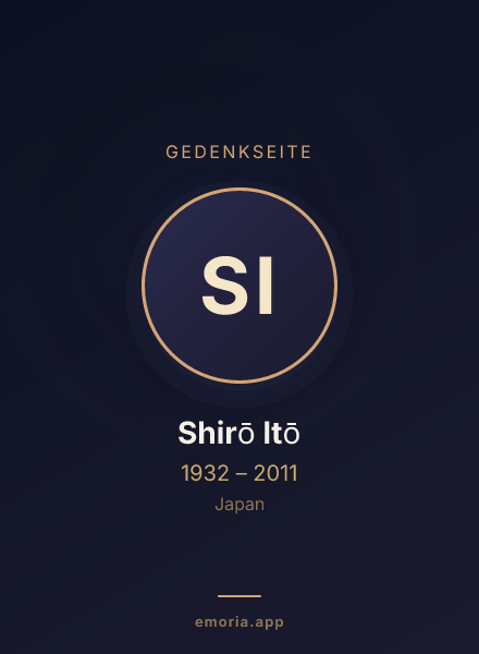 Gedenkportrait von Shirō Itō