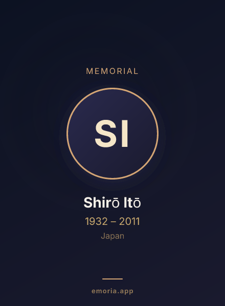 Memorial portrait of Shirō Itō