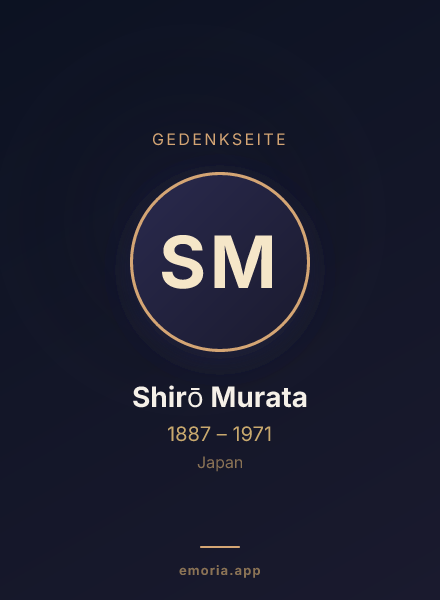 Gedenkportrait von Shirō Murata
