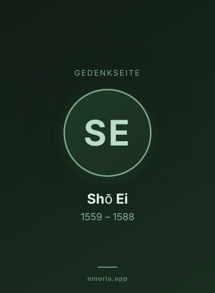 Gedenkportrait von Shō Ei