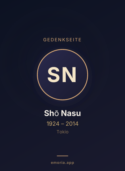Gedenkportrait von Shō Nasu