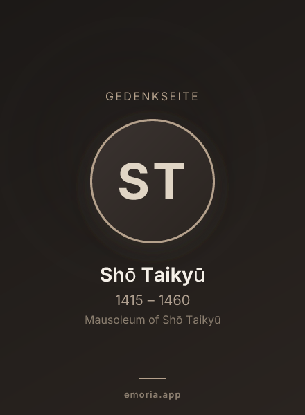 Gedenkportrait von Shō Taikyū