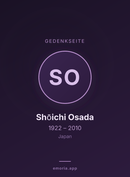 Gedenkportrait von Shōichi Osada
