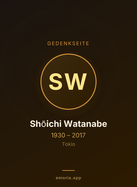 Gedenkportrait von Shōichi Watanabe