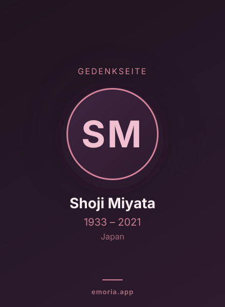 Gedenkportrait von Shoji Miyata