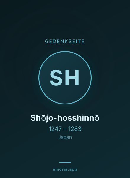 Gedenkportrait von Shōjo-hosshinnō