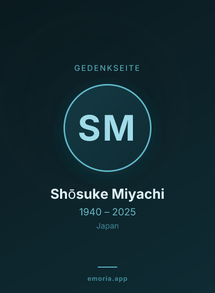 Gedenkportrait von Shōsuke Miyachi