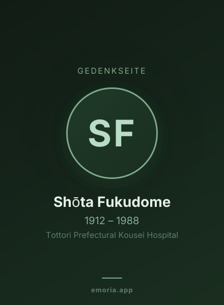 Gedenkportrait von Shōta Fukudome