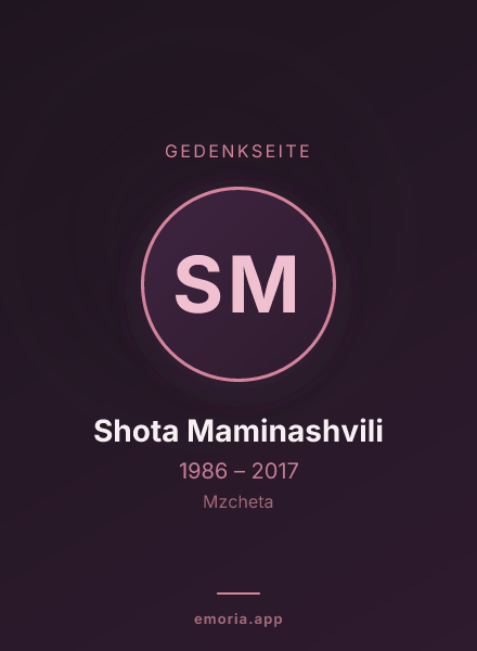 Gedenkportrait von Shota Maminashvili