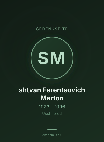 Gedenkportrait von shtvan Ferentsovich Marton
