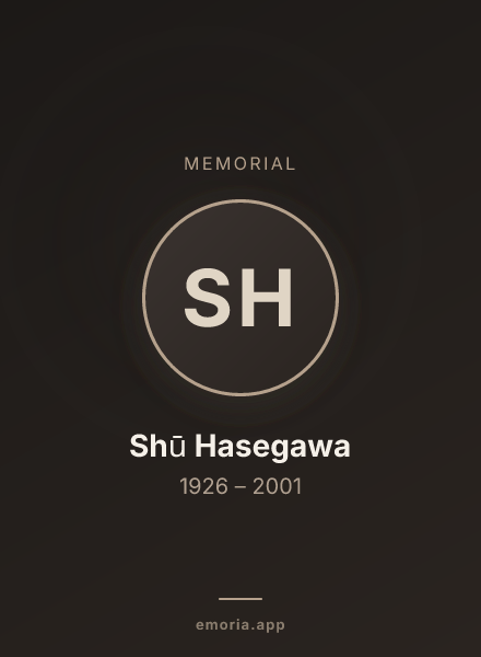 Memorial portrait of Shū Hasegawa