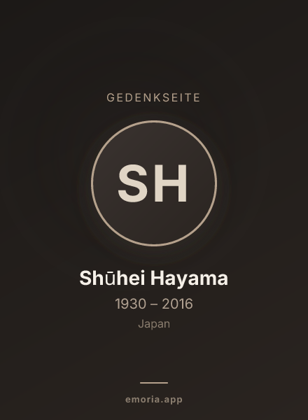 Gedenkportrait von Shūhei Hayama