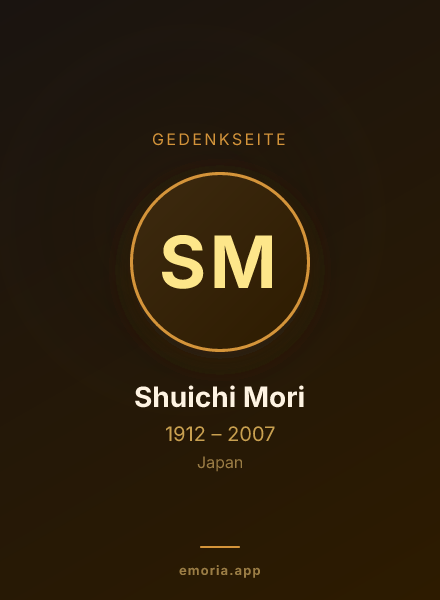 Gedenkportrait von Shuichi Mori