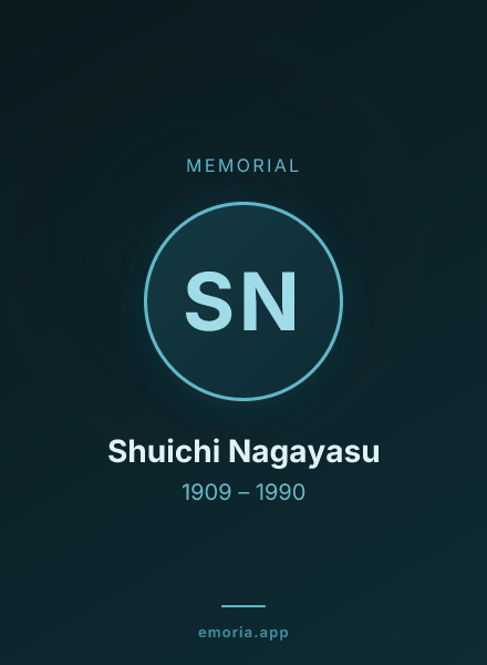 Memorial portrait of Shuichi Nagayasu