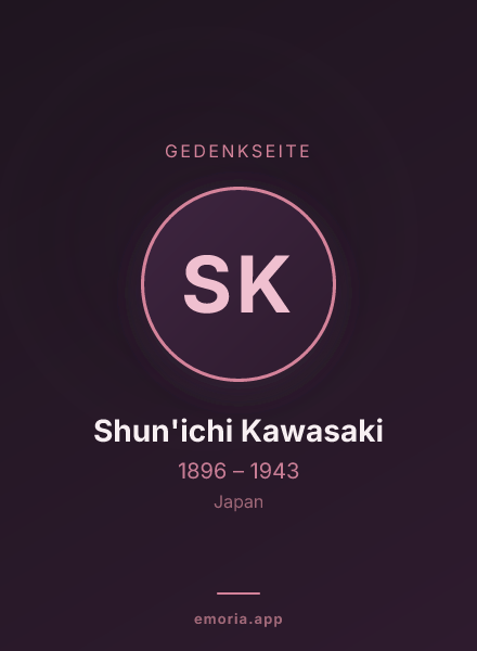 Gedenkportrait von Shun'ichi Kawasaki