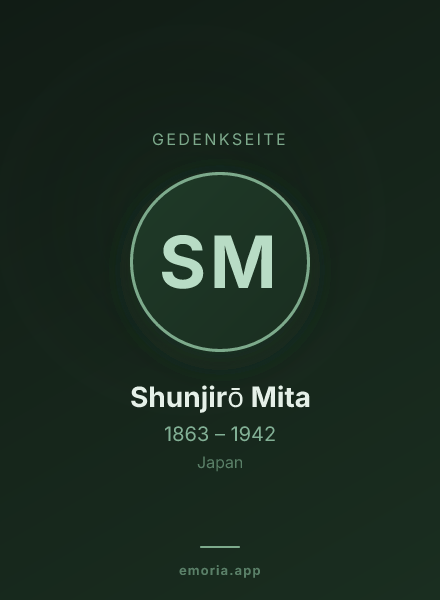 Gedenkportrait von Shunjirō Mita