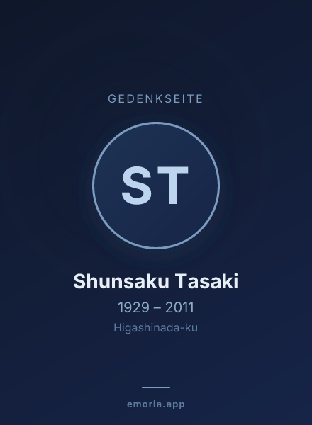 Gedenkportrait von Shunsaku Tasaki