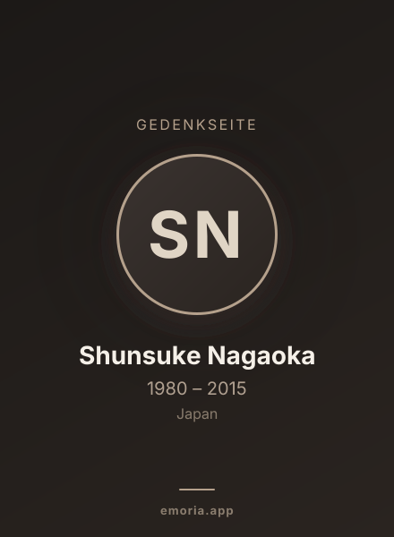 Gedenkportrait von Shunsuke Nagaoka