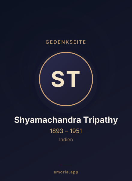 Gedenkportrait von Shyamachandra Tripathy