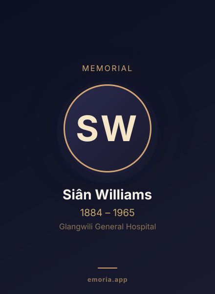 Memorial portrait of Siân Williams