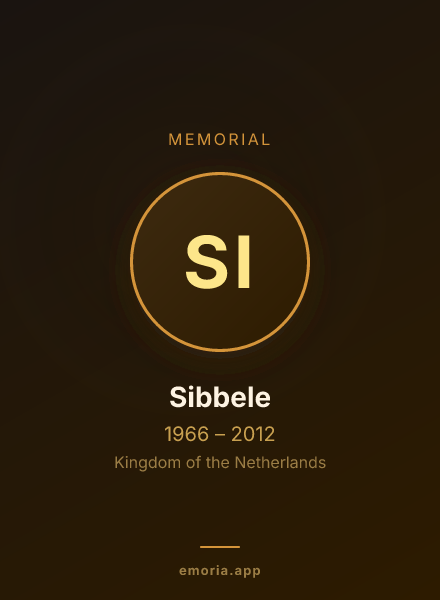 Memorial portrait of Sibbele