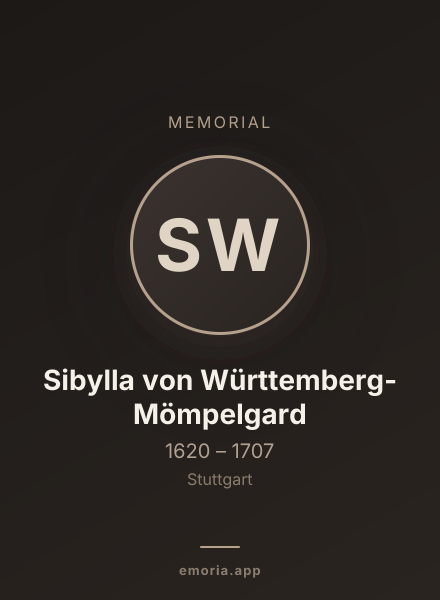 Memorial portrait of Sibylla von Württemberg-Mömpelgard