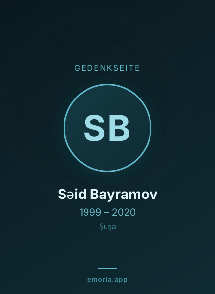 Gedenkportrait von Səid Bayramov