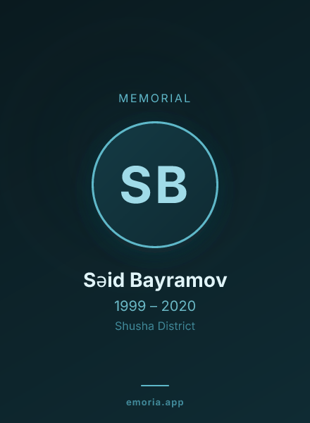 Memorial portrait of Səid Bayramov