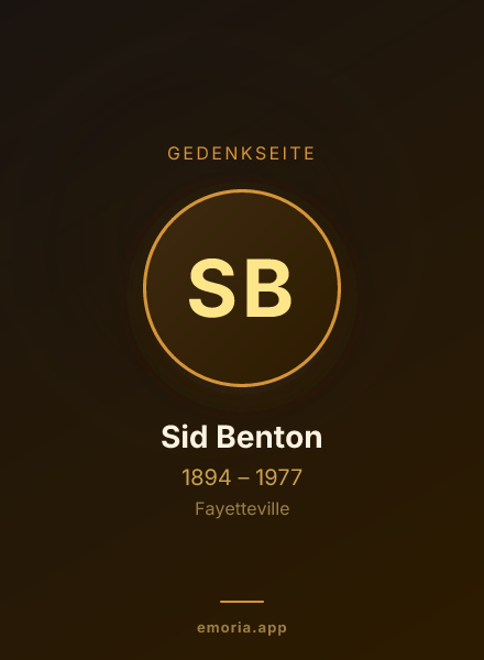 Gedenkportrait von Sid Benton