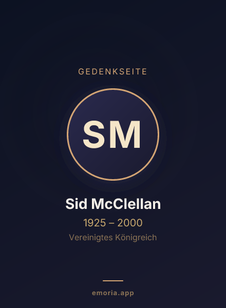 Gedenkportrait von Sid McClellan
