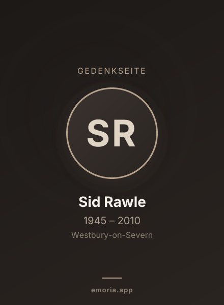 Gedenkportrait von Sid Rawle