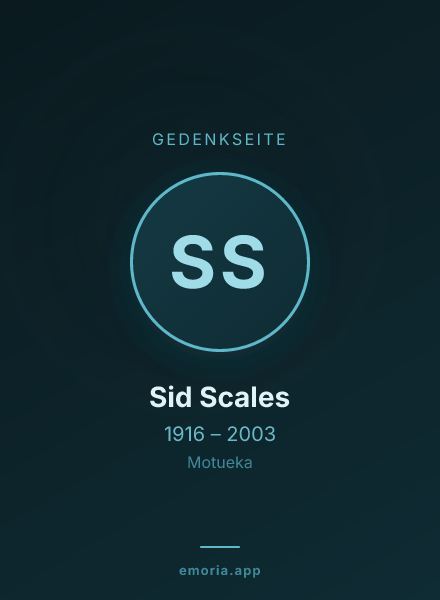 Gedenkportrait von Sid Scales
