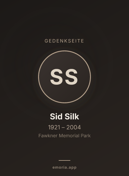 Gedenkportrait von Sid Silk