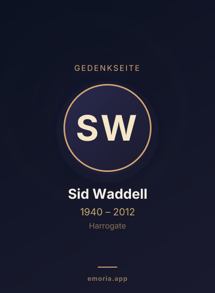 Gedenkportrait von Sid Waddell