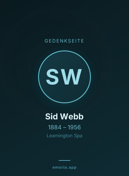 Gedenkportrait von Sid Webb