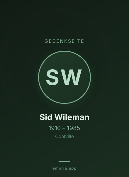 Gedenkportrait von Sid Wileman