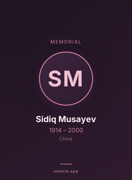 Memorial portrait of Sidiq Musayev