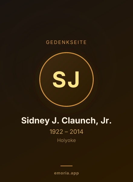 Gedenkportrait von Sidney J. Claunch, Jr.