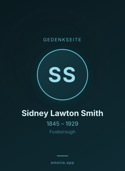Gedenkportrait von Sidney Lawton Smith