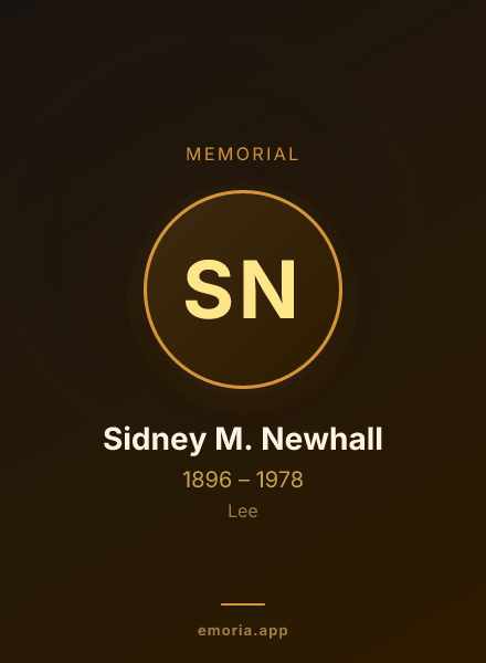 Memorial portrait of Sidney M. Newhall