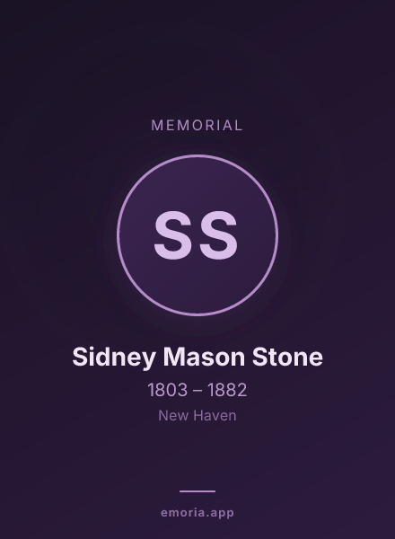 Memorial portrait of Sidney Mason Stone