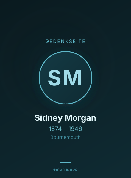 Gedenkportrait von Sidney Morgan