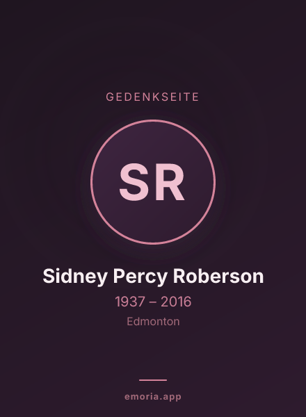 Gedenkportrait von Sidney Percy Roberson
