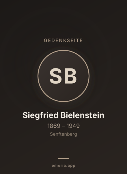 Gedenkportrait von Siegfried Bielenstein