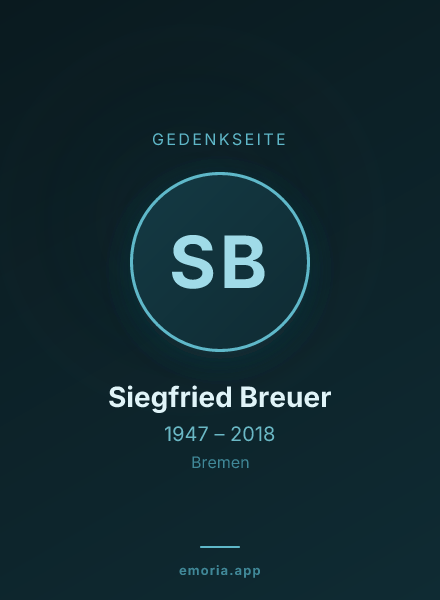 Gedenkportrait von Siegfried Breuer