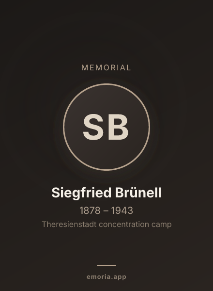 Memorial portrait of Siegfried Brünell