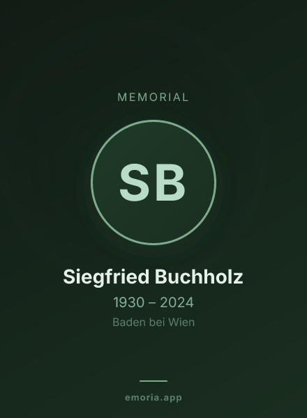 Memorial portrait of Siegfried Buchholz